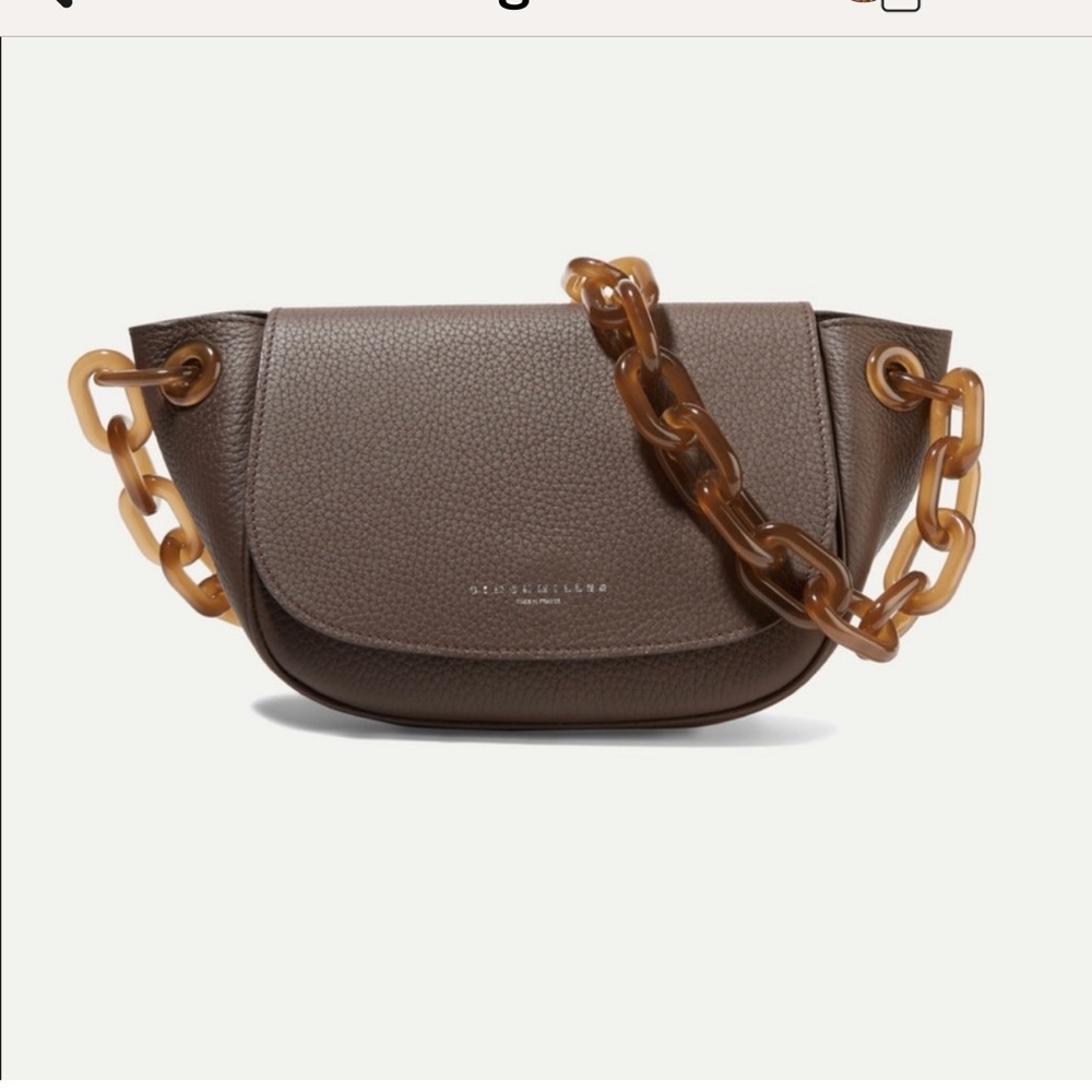 Simon Miller famous “ Bend Bag” with chunky acrylic chain strap.  Like new.
